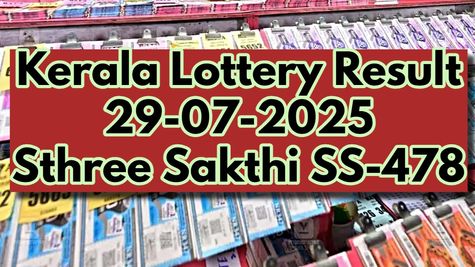 Kerala Lottery Result On 29-07-2025 For Sthree Sakthi SS-478 Lucky Draw Announced: Check Winners List