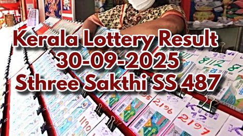 Kerala Lottery Result On 30-09-2025 For Sthree Sakthi SS 487 Lucky Draw OUT: Full Winners List Here