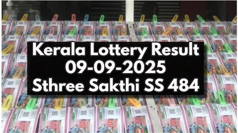 Kerala Lottery Result On 09-09-2025 For Sthree Sakthi SS 484 Lucky Draw Declared: Full List Of Winners