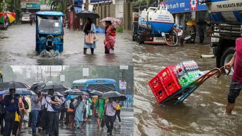 Kolkata Rains Wreak Havoc Just Days Before Durga Puja: City Flooded After Heavy Rainfall Overnight