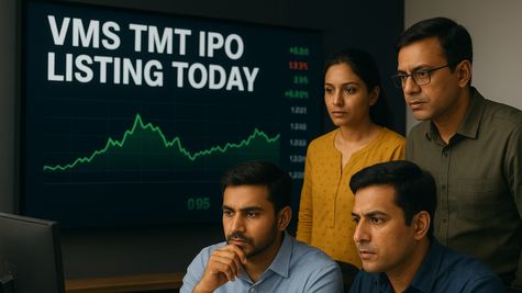 VMS TMT Share Price Today Debuts With 6% Premium Against Price Band, Falls 3.8% Post IPO Listing
