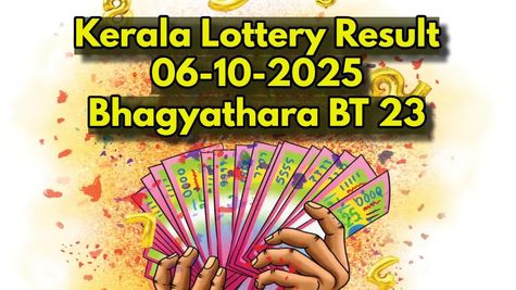 Kerala Lottery Result On 06-10-2025 For Bhagyathara BT.23 Lucky Draw Declared: Full List Of Winners