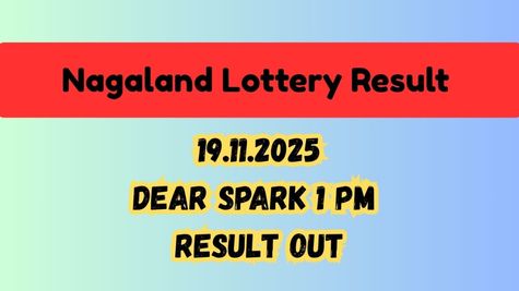 Nagaland Lottery Result Today 19.11.2025: Dear Spark, Wednesday 1 PM Result Out: Check 1 Crore Winning Number