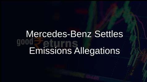 Mercedes-Benz Agrees to Pay USD 149.6 Million to Settle Emissions Allegations from Multiple States