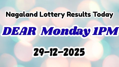 Nagaland DEAR Lottery 1PM Result OUT Today, 29 DEC: Check Dear RISE Monday Rs. 1 Crore 1st Prize Winner