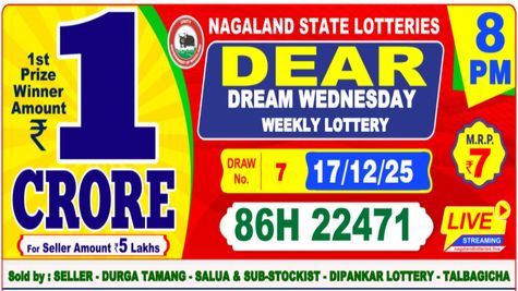 Nagaland State Lottery Result On December 17: Check Dear Dream Lottery Wednesday 8PM Winners List