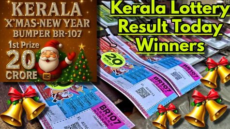 Kerala Lottery Result On 24-01-2026 For Christmas New Year Bumper BR 107; Rs 20 Cr 1st Prize, Winnes List