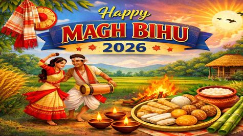 Happy Magh Bihu 2026: Top 50 Best Wishes, Greetings, Messages, Text, Quotes, Status, Stories, Caption To Share