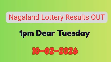 Nagaland Dear Shine Tuesday Lottery Result Today 10-02-2026 Out: Rs. 1 Crore Winner Announced; Check Full List