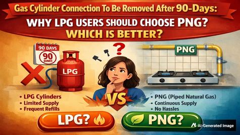 Gas Cylinder Connection To Be Removed After 90-Days: Why LPG Users Should Choose PNG? Which Is Better?
