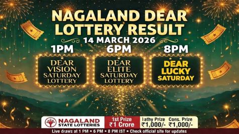 Nagaland State Sambad Lottery Results Today Live On 14-03-2026: Check Dear Saturday Weekly Lottery Winners