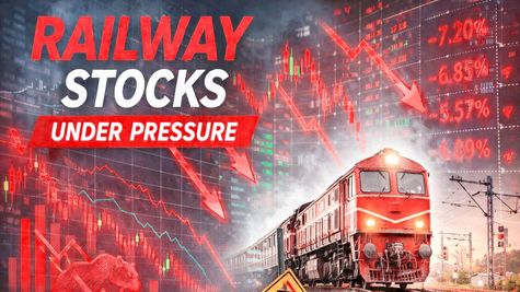 IRFC, RAILTEL, IRCON, TITAGARH, RVNL Share Prices Crack Up to 7% as Railway Stocks Today Face Heavy Selling