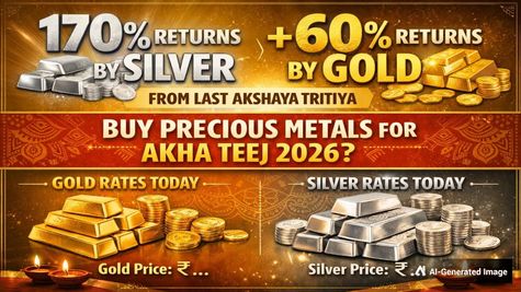 170% Returns By Silver + 60% Returns By Gold From Last Akshaya Tritiya; Buy Precious Metals For Akha Teej 2026