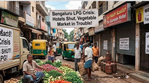 Bengaluru LPG Shortage Hits Transport, Hotels: Vegetable Prices Crash; KR Market Sees 70% Drop in Sales