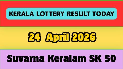 Kerala Lottery Result Today April 24: Suvarna Keralam SK 50 Results ANNOUNCED: Check Prize Structure & List