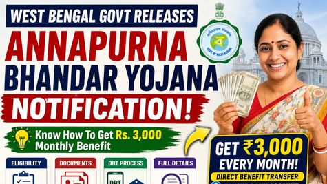 West Bengal Govt Releases Annapurna Bhandar Yojana Notification; Know How To Get Rs. 3,000 Monthly Benefit