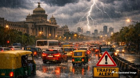 Bengaluru Weather Forecast Predicts Intense Thundershowers and Potential Traffic Disruptions Today