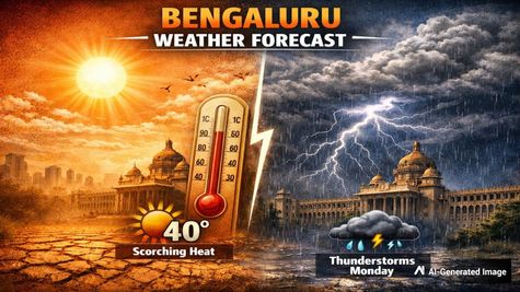 Bengaluru Weather Forecast Shows Intense Heat Followed by Monday Thunderstorms