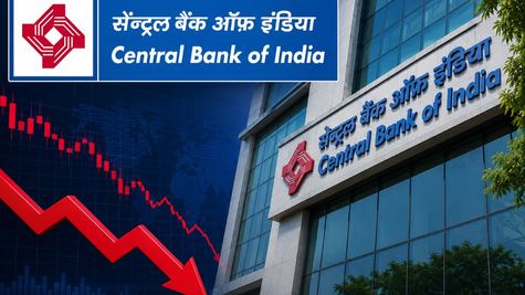 Central Bank Of India Shares Fall Over 6% Near 52-Week Low After Govt Announces Up To 8% Stake Sale Via OFS