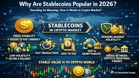 Why Are Stablecoins Popular In 2026? Decoding Its Meaning, How It Works In Crypto Market?