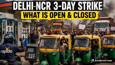 Delhi-NCR 3-Day Strike: Taxis, Auto Unions Start Protest From May 21-23; What Is Open & Closed Today?