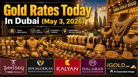 Gold Rates Today (03-04-2026) Crash In Dubai: 24K, 22K, 18K At Tanishq, Joyalukkas, Kalyan, iGold, Malabar