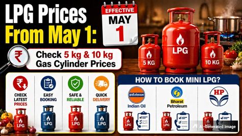 LPG Prices From May 1: Check 5 kg & 10 kg Gas Cylinder Prices; How To Book Mini LPG At Indian Oil, BPCL, HPCL?