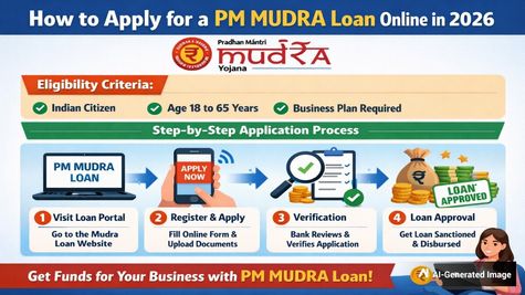 How To Apply For A PM MUDRA Loan Online In 2026: Eligibility And Step-By-Step Process