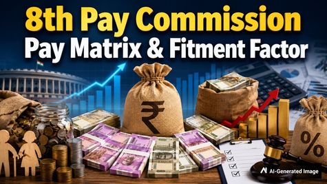 8th Pay Commission Pay Matrix & Fitment Factor: 92% To 338% Jump In Salary? DA, Arrears & Tax Rules Update