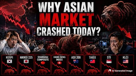 Blackout in Asia! Why Asian Market Crashed Today? Trading On KOSPI Halted After 9% Drop; Nikkei 225 Falls 4%