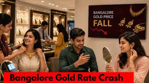 BIGGEST Ever Crash! Bangalore Gold Rate Today Falls Rs 78500/100 Gm In 3 Days As Global Prices Hit 8-Month Low