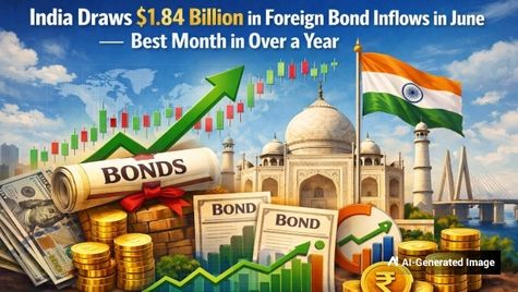 India Draws $1.84 Billion in Foreign Bond Inflows in June - Best Month in Over a Year