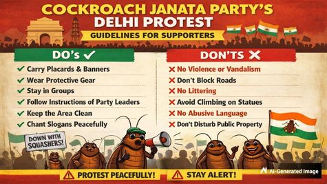 Cockroach Janata Party's Delhi Protest: Full List Of Do's And Don'ts Issued For Supporters