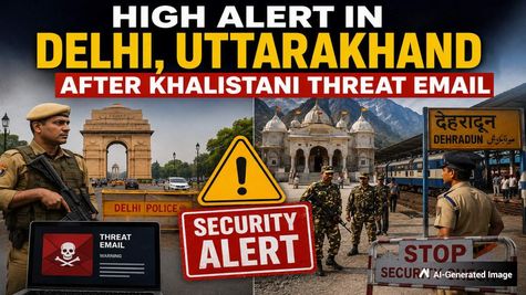 High Alert in Delhi, Uttarakhand After Khalistani Threat Email; Security Tightened at Temples, Railway Station