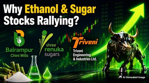 Balrampur Chini, Renuka Sugars, Triveni Eng & More; Ethanol & Sugar Stocks Rally After Excise Duty Cut; Why