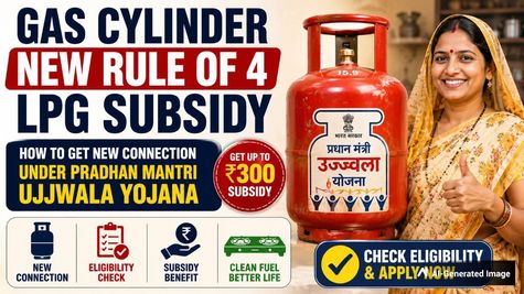 Gas Cylinder New Rule Of 4 Subsidized LPG Refills: PMUY Eligibility Criteria & How To Get New Connection