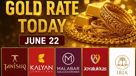 Gold Rate Today,June 22: Find Out 24k& 22k Gold Price At Tanishq, Kalyan Jewellers, Malabar Gold, Joyalukkas &