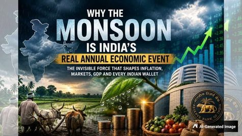 Why Monsoon Is India's Real Annual Economic Event? The Four Months That Decide Inflation, RBI Rates & Markets