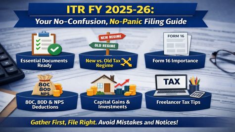 ITR FY 2025-26: Your No-Confusion, No-Panic Filing Guide