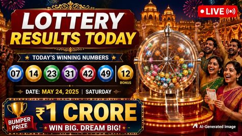 Lottery Results Today (01-06-2026) Live: Kerala Lottery Bhagyathara BT 56; Nagaland Dear Lottery Winners List