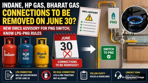 Indane, HP, Bharat Gas To Be Cut On June 30? 90-Days Deadline To Opt For PNG Ends Soon; LPG-PNG New Advisory