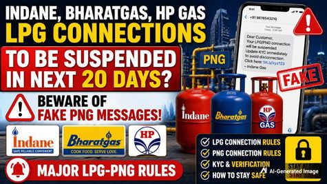 Indane, BharatGas, HP Gas LPG To Be Suspended In 20 Days? Beware Of Fake PNG Messages; Major LPG-PNG Rules