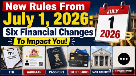 New Rules From July 1: 6 Financial Changes To Impact You! ITR,  Aadhaar, Passport, Credit Cards, Bank Accounts