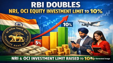 RBI Doubles NRI, OCI Equity Investment Limit to 10%