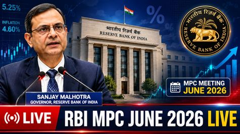 RBI MPC June 2026 LIVE: Repo Rate Held at 5.25%, FY27 Growth Cut to 6.6%,Inflation Raised to 5.1%