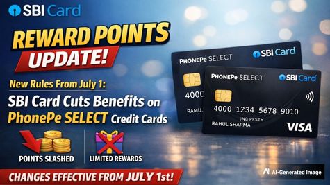 New Reward Point Rules From July 1: SBI Card Cuts Benefits On PhonePe SELECT Credit Cards