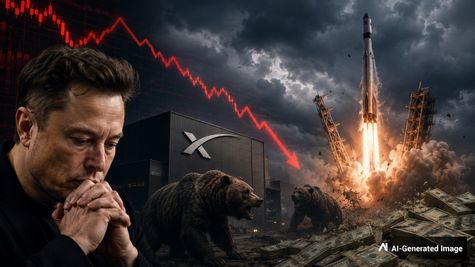 SpaceX Crashes 16%, Elon Musk's Wealth Dented By $152 Bn; Is Rocket Stock Losing Steam? Moody's Assign Ratings