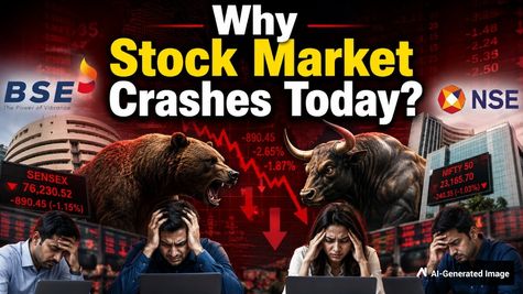 Stock Market Crashes On New US Tariffs; Sensex Drops 890 Pts, Nifty Plummets 240 Pts; 7 Big Movers Of The Day