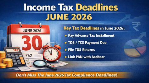 Income Tax AY 2026-27: Here's Every Major Tax Compliance Deadline You Must Know In June