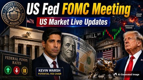 US Fed FOMC Meeting/American Market Live: FOMC Holds Federal Fund Rates To 3.50%-3.75%; Inflation Elevated
